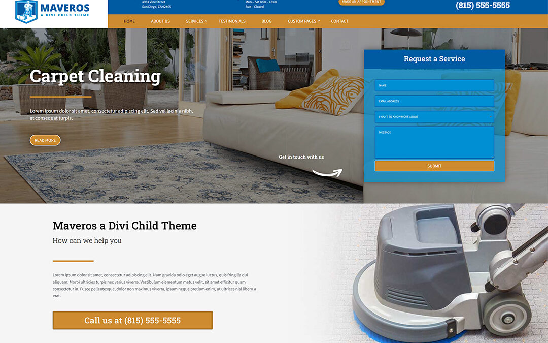 Carpet Cleaners Website