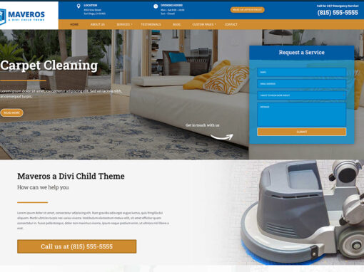 Carpet Cleaners Website