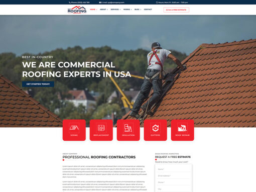 Roofing Website